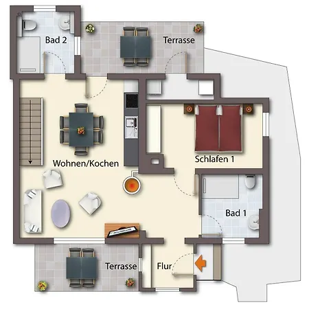 Semesterbostad Brise Haus Am *